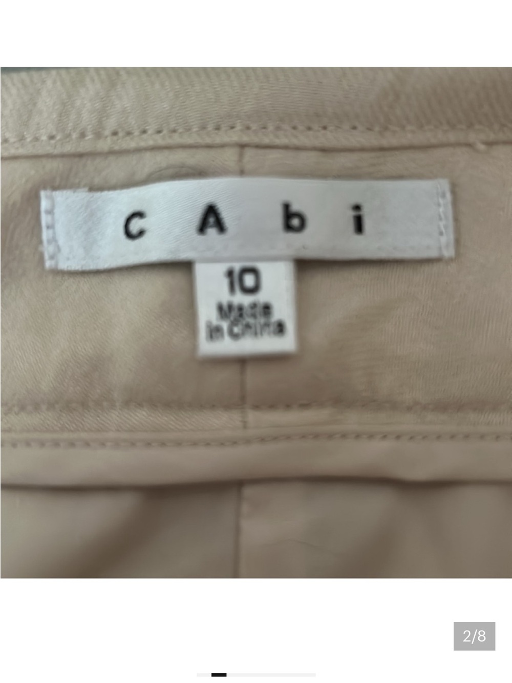 CAbi Everly Linen pants in Cream